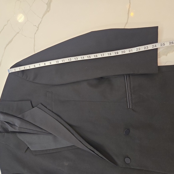 VTG Oscar De La Renta Formal Black Tuxedo Jacket Classic Fit 43S - Picture 9 of 14